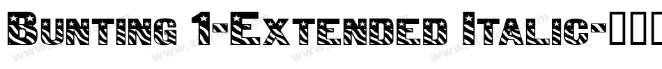 Bunting 1-Extended Italic字体转换